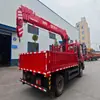 Distancia entre ejes de 3,6 m Dongfeng Huashen Hv3 (Placa de matrícula azul) Grúa Pluma de 4 Secciones de 6.3 Toneladas Montada en Camión Vehículo de Transporte de Elevación Montado en Camión