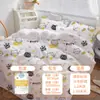 Novo conjunto descartável de quatro peças com design estampado, conjunto duplo anti-sujeira, portátil para hotel e viagens de negócios, tapete de vaso sanitário descartável