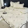 Novo Estilo Primavera e Verão 2026 Colcha de Verão em Seda Lavada, Colcha de Resfriamento de Verão, Colcha de Ar Condicionado, Conjunto de Cama de Quatro Peças