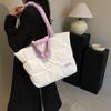 Bolsa de Algodón de Alta Gama de Gran Capacidad Transfronteriza Bolsa para Viajes de Corta Distancia Bolsa de Plumón para Salir Bolso de Hombro de Mano para Mujer