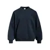 Moletom Redondo Patchwork Masculino Primavera e Outono Solto Simples Cor Sólida Pulôver Casual Roupa Esportiva Versátil Vibes Marca Tendência