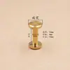 Tornillo plano de cobre puro para cinturón de 10 mm, tornillo hembra de latón, clavo de rueda, cabeza plana, clavo en I, tornillo de cobre