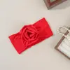 Nueva y Linda Diadema de Nylon Suave para Bebé Europea y Americana Flor de Bebé Cómodo Elástico de Alto Valor Accesorio para el Cabello de Rosa