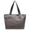 Bolsa de Ombro Única com Letra Estudante Simples Moda Armazenamento PU Bolsa Tote para Aula Deslocamento Estudante Universitário Bolsa Impermeável