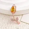 Conjunto de pulsera y collar DIY de doble agujero con diseño de flor de tulipán, moderno y popular, de gran venta. Accesorios que no se decoloran.