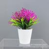 Venta al por mayor de flores falsas, decoración, orquídea perla, planta en maceta, planta verde, decoración para el hogar, accesorios de flores artificiales de plástico, adornos