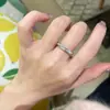Anillo Mobius Retro Incrustado con Diamantes Completos, Versátil y Elegante, Anillo Exquisito y Súper Brillante para el Dedo Índice, Anillo Mobius