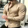 Camisa Masculina Casual Solta de Manga Longa Nova - Primavera e Outono - Amazon AliExpress - Transfronteiriça Europeia e Americana