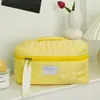 Nuevos Productos de Cuidado de la Piel 2025 Ins Gran Capacidad Simple Portátil Lindo Color Caramelo Bolsa de Cosméticos Bolsa de Almacenamiento para Viaje de Mujeres
