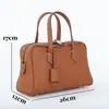 Bolso Tote de Cuero Genuino Personalizado de Fábrica Piel de Vaca Togo Bolso Boston Almohada Bolso de Mano para Viajero Bolso Victoria