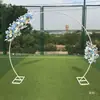 Nuevo Marco Circular Redondo de Tubo Único para Boda, Decoración de Fondo, Arco, Puerta de Flores, Marco, Accesorios de Arreglo de Boda