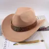 Chapéu Top Étnico Chapéu de Cowboy Ocidental Xizang Xizang Chapéu de Performance Chapéu de Lã Chapéu de Lã Retrô Centro-Europeu e Americano