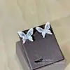 Brincos Borboleta Coloridos Doces Coreanos, Simples, Modernos, Brincos de Alto Padrão e Elegantes, Brincos Elegantes de Nicho Femininos