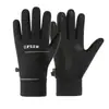 25 Guantes de Ciclismo Nuevos para Otoño e Invierno para Hombres, Cortavientos, Antideslizantes, Repelentes al Agua, Forro de Felpa Cálido, Tiras Reflectantes, Guantes con Pantalla Táctil para Mujeres