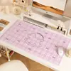 Mantel de cuadros fresco, no lavable, impermeable, a prueba de aceite, resistente a las manchas, tapete de mesa, lujo ligero, sensación de alta gama, tapete de escritorio para protección ocular, alfombrilla de ratón