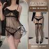 Love Lencería Camisón Sling de Lazo Tul Transparente Pijama Sexy Ropa Emocional Divertida para Mujer