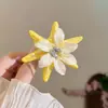 Grampo de Cabelo Flor Estrela do Mar Super Fada para Mulheres, Clipe de Cabelo Foto Estilo Viagem à Beira-Mar Flor Eterna, Presilha Lateral para Cabelos Soltos e Franja