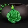 Colar verde escuro feminino estilo étnico corrente de suéter pingente joias corrente de suéter de comprimento médio pingente de roupa acessórios de pingente