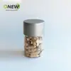 650ml caramelo de fruta confitada de kumquat mascota botella redonda de plástico transparente polvo de notoginseng té con aroma a nuez herbal tarro sellado para té