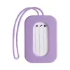 Etiqueta de Equipaje de Mano con Cordón para Evitar Pérdidas, Etiqueta de Identificación Antiperdida para Maleta y Bolso de Mano, Etiqueta de Equipaje de Silicona
