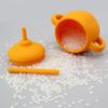 Taza de silicona infantil transfronteriza creativa a prueba de fugas con tubo de succión certificación completa grado alimenticio a prueba de caídas taza de aprendizaje para bebés
