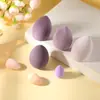 Combinação de Ovos de Maquiagem, Ovo Sem Pó, Algodão de Maquiagem Úmido e Seco, Ferramenta de Maquiagem, Esponja, Pincel de Pó, Ovo de Maquiagem