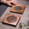 Almohadilla Creativa para Tetera de Nogal para el Hogar, Soporte para Olla, Tapete para Taza, Tapete para Té, Accesorios para Juego de Té Kung Fu para Ceremonia del Té