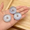 Piedra Ojo de Gato Natural Multicolor Hebilla de Paz Accesorios DIY Cuerda Trenzada Estilo Chino Nuevo Collar Artículo Popular para Transmisiones en Vivo Venta al por Mayor