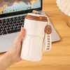 Caneca de Café Ruixing Aço Inoxidável 316 Copo Térmico Copo de Água Masculino e Feminino Aparência Elegante Medição Inteligente Grande Capacidade Gravação