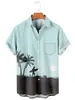 Camisa hawaiana estampada de verano para hombre, informal, de estilo independiente, de gran oferta, para vacaciones en la playa, fabricante transfronterizo.