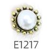 Comercio electrónico transfronterizo, nueva aleación de bronce envejecido retro, joyería de uñas, diamante, belleza, cabeza, moneda, oso, fábrica al por mayor
