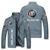 Nueva Chaqueta Cardigan Casual para Hombre de Exportación Europea y Americana 2024 Chaqueta Cortavientos para Ciclismo al Aire Libre con Estampado de Logo de Coche para Hombre