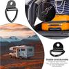 Anel de tração em forma de V gancho de metal anel de fixação de caminhão reboque veículo off-road compartimento de carro triângulo corda gancho amarrar âncora