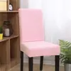 Atacado do Fabricante Capas Elásticas de Cor Sólida para Cadeiras de Jantar para Casa, Hotel, Restaurante, Capas para Cadeiras, Cadeiras de Mesa de Jantar