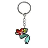 Pingente Chaveiro Mochila de Sereia Pingente Cola Macia de PVC Joia DIY Amazon Pequeno Presente Chaveiro
