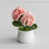 Día del Maestro Maceta Tejida Flor Artificial Acabados Adornos Decoración Hogar Amigos Mejor Amigo Regalos Regalo Flores en Maceta