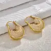 Pendientes de Malla Dorada y Perlas de Cristal Estilo Hong Kong Lujo Ligero Gama Alta Elegantes y de Moda Pendientes Estilo Ins para Mujer