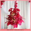 Nuevo arreglo floral de gran estilo para bodas, banquete de bodas, flores de seda de imitación, arreglo floral decorativo terminado, arte floral para bodas con cintas de plomo.