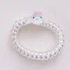 Sanrio dibujos animados Yugui perro cuerda para el pelo tocado atar pelo goma de pelo coleta transparente láser colorido línea telefónica Anillo para el pelo