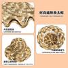 Sombrero de Paja de Verano con Gradiente de Dopamina para Mujer Estilo Coreano Moda Simple Vacaciones en la Playa Transpirable Sombrero para el Sol