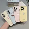 Animais Fofos Pequenos Adequados para Celular Apple 17Promax Iphone16Pro Case de Celular com Janela de Amor Case Macio