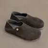 Zapatos Birkenstock para Hombre y Mujer Verano Transpirables Sin Tira Trasera Semi-Abiertos Ligeros Lujo Estilo Old Money Suela Fina Antideslizantes Zapatos Casuales de Oficina