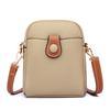 Bolsa para Teléfono Móvil Modelo Nuevo 2026 Transfronteriza Venta al por Mayor Nicho Gran Capacidad Doble Compartimento para Mujer Bolso Pequeño Simple de un Solo Hombro Cruzado