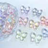 Acrílico Galvanizado UV Colorido Pintura al Óleo Transparente Mariposa DIY Cadena para Teléfono Móvil Bolso Colgante Joyería Accesorios Material Cuentas Sueltas