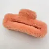 Pinza para el pelo de felpa imitación pelo de conejo Clip para el pelo esponjoso coreano Otoño e Invierno Estilo suave Pinza de tiburón grande Accesorio para el pelo Venta al por mayor