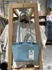 Bolsa de Paja de Verano Estilo Japonés Suministro Transfronterizo Bolsa de Hombro Estilo Vacacional Bolsa Tote Cesta de PVC Bolsa Tejida a Mano