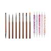 Pluma para Uñas Transfronteriza, Pluma de Repujado, Pluma de Puntos de Madera Natural, Herramientas para Uñas, Pluma de Puntos Acrílica, Pluma de Puntos, Pluma de Silicona