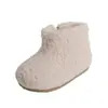 Nuevas Botas de Bebé para Niñas de Otoño Zapatos Peludos Zapatos de Suela Blanda Zapatos para Niños Pequeños Zapatos de Algodón con Más Terciopelo Zapatos de Princesa Botines Cortos para Niñas
