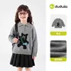 Suéter Infantil Dudu Family para Niña Ropa de Punto para Bebé Otoño Nuevo para Niños Ropa de Otoño/Invierno para Bebé Dibujos Animados Top Ropa para Niños