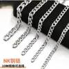 Fornecimento de Corrente Nk de Aço Inoxidável Martelado, Colar Corrente Nk de Aço Inoxidável, Pulseira Cubana Masculina, Joias de Colar